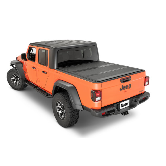 TACTIK Low Profile Hard Tri-Fold Tonneau Cover TACTIK 2433109 Low Profile Hard Tri-Fold Tonneau Cover for 20-25 Jeep Gladiator JT