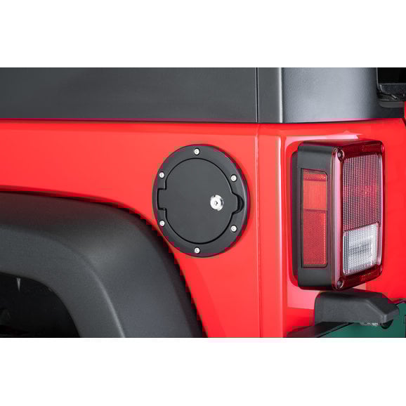 TACTIK Billet Aluminum Fuel Door TACTIK  Billet Aluminum Fuel Door for 07-18 Jeep Wrangler JK