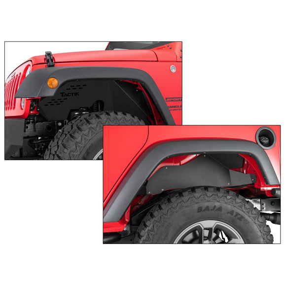 TACTIK  Aluminum Inner Fender Liners for 07-18 Jeep Wrangler JK 