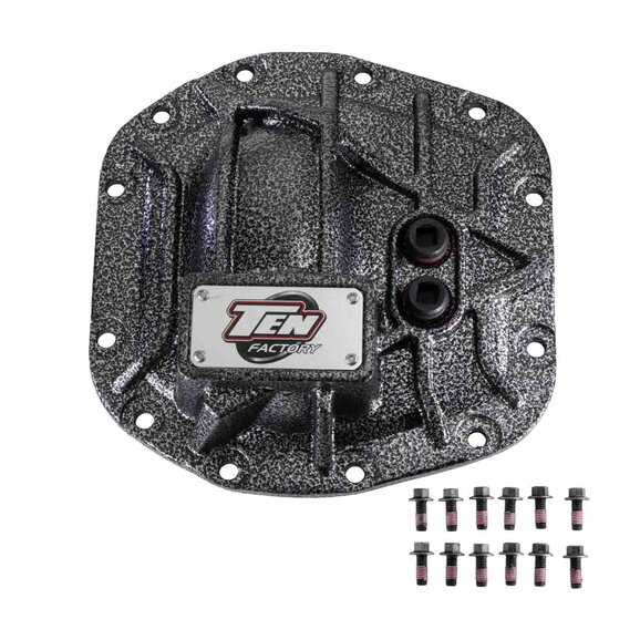 Ten Factory Dana 30 Front Differential Cover Ten Factory TFD30-2149 Dana 30 Front Differential Cover for 18-26 Jeep Wrangler JL
