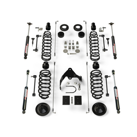 Teraflex Base 4” Suspension Lift Kit w/ 9550 VSS Shocks Teraflex 1251421 Base 4” Suspension Lift Kit w/ 9550 VSS Shocks for 07-18 Jeep Wrangler JK 2 Door