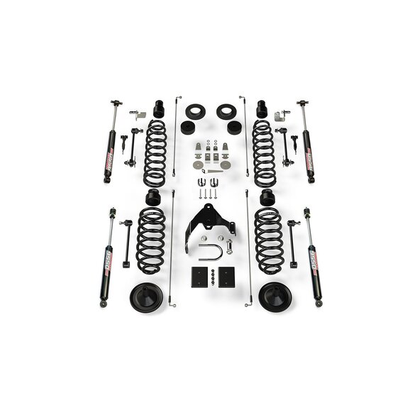 Teraflex 4" Coil Spring Base Lift Kit & 9550 VSS Twin-Tube Teraflex 1251401 4" Coil Spring Base Lift Kit & 9550 VSS Twin-Tube for 07-18 Jeep Wrangler JK Unlimited 4-Door
