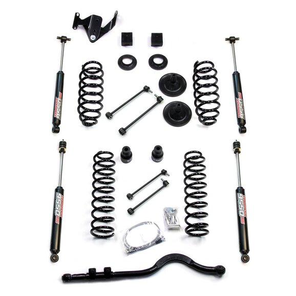 Teraflex 3" Coil Spring Base Lift Kit with Front Track Bar & 9550 VSS Twin-Tube Shocks Teraflex 1251220 3" Coil Spring Base Lift Kit with Front Track Bar & 9550 VSS Twin-Tube Shocks for 07-18 Jeep Wrangler JK Unlimited 4-Door
