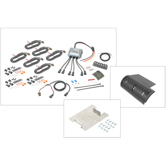 Trigger 6 Shooter System with Overhead Switch Mount, Underhood Relay Mount, Connector Kits Trigger 6 Shooter System with Overhead Switch Mount, Underhood Relay Mount, Connector Kits for 07-18 Jeep Wrangler JK