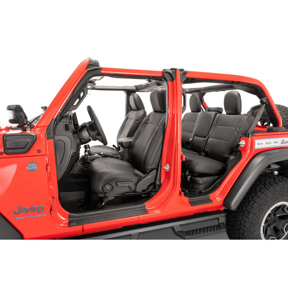 Tru-Fit Eco Leather Front & Rear Seat Covers Tru-Fit Eco Leather Front & Rear Seat Covers for 21-25 Jeep Wrangler JL Unlimited 4-Door 4Xe with Rear Seat Center Armrest