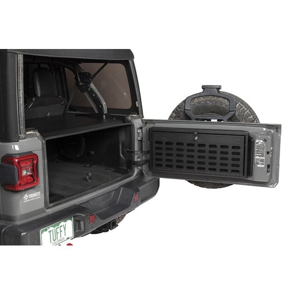 Tuffy Tailgate Lockbox MOLLE Storage Tuffy 365-01 Tailgate Lockbox MOLLE Storage for 18-24 Jeep Wrangler JL