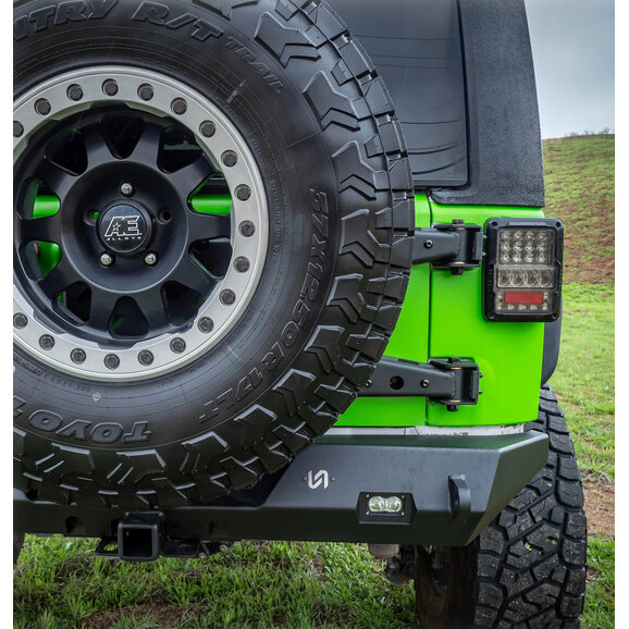 Turn Offroad Hinge Mount Tire Carrier Turn Offroad JKTC-01 Hinge Mount Tire Carrier for 07-18 Jeep Wrangler JK