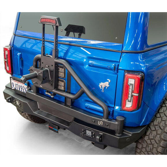Turn Offroad Rear Bumper with Swing Out Tire Carrier Turn Offroad RB4-M1 Rear Bumper with Swing Out Tire Carrier for 21-26 Ford Bronco