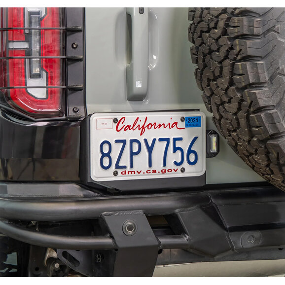 Turn Offroad Tailgate License Plate Relocation Bracket Turn Offroad EA6-M1 Tailgate License Plate Relocation Bracket for 21-26 Ford Bronco