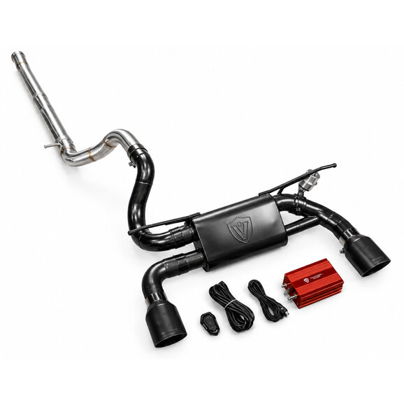 Valvetronic Designs Blackbear Valved Cat-Back Exhaust System Valvetronic Designs Blackbear Valved Cat-Back Exhaust System for 18-27 Jeep Wrangler JL