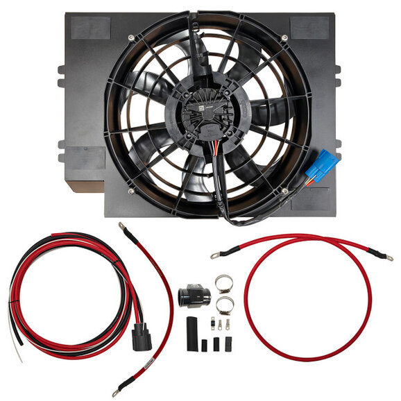 Vintage Air 16" 500W Brushless Fan & Shroud Kit Vintage Air 372037 16" 500W Brushless Fan & Shroud Kit for 76-86 Jeep CJ5, CJ7 & CJ8