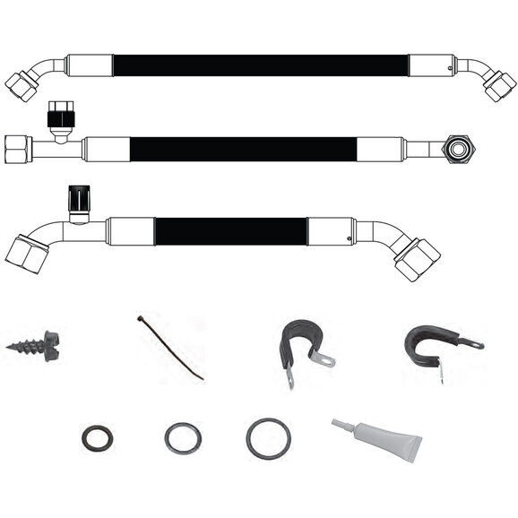 Vintage Air SureFit Reduced Barrier Standard Hose Kit Vintage Air 526782 SureFit Reduced Barrier Standard Hose Kit for 72-91 Jeep Wagoneer & 74-83 Jeep Cherokee SJ