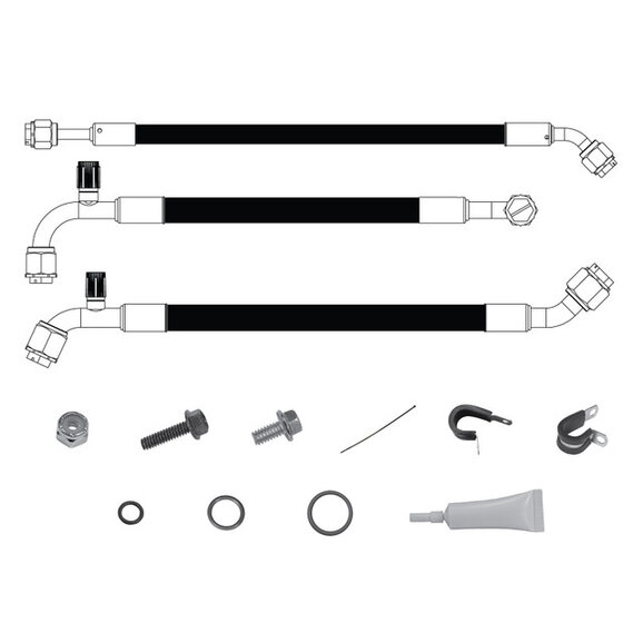 Vintage Air SureFit Reduced Barrier Standard Hose Kit Vintage Air 526790 SureFit Reduced Barrier Standard Hose Kit for 81-86 Jeep CJ5, CJ7 & CJ8