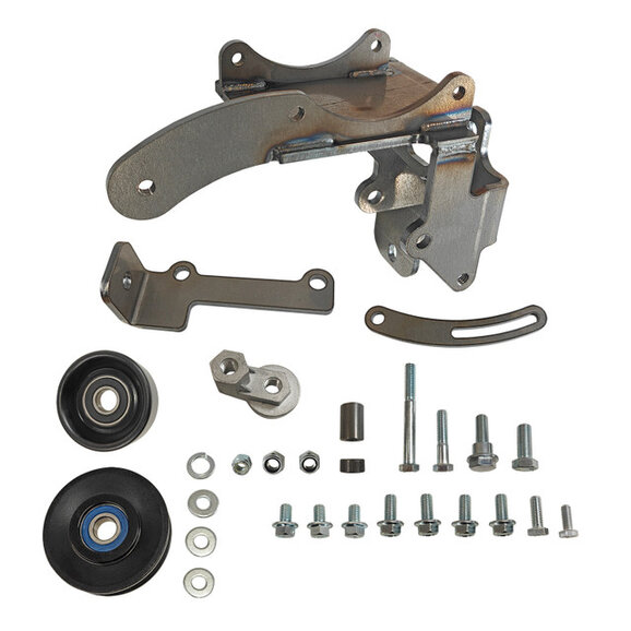 Vintage Air V-Belt Drive AC Compressor & Alternator Bracket Kit Vintage Air 158250 V-Belt Drive AC Compressor & Alternator Bracket Kit for 81–90 Jeep CJ7 & Wrangler YJ 258 4.2L & 2.5L