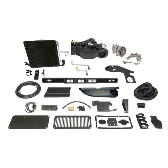 Vintage Air YJ V-Belt GEN 5 SureFit Complete Kit Vintage Air 945693 YJ V-Belt GEN 5 SureFit Complete Kit for 87-90 Jeep Wrangler YJ