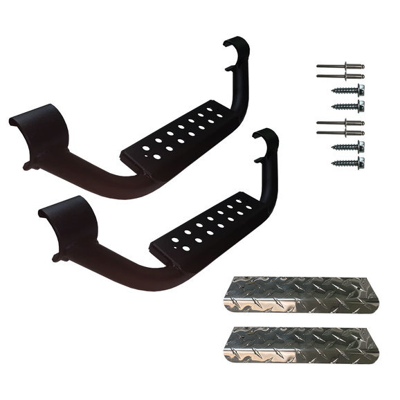 Warrior Products 6" Drop Steps with Diamond Plate Step Pad Warrior Products 6" Drop Steps with Diamond Plate Step Pad