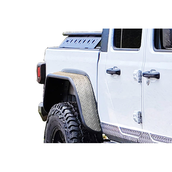 Warrior Products Rear Tube Fender Flares Warrior Products Rear Tube Fender Flares for 20-23 Jeep Gladiator JT