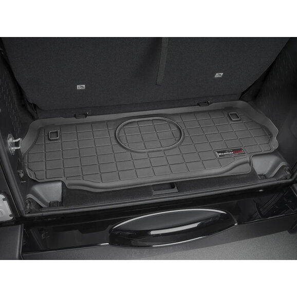 WeatherTech Behind 2nd Row Cargo Liner  WeatherTech  Behind 2nd Row Cargo Liner  & Works with Alpine 9" Premium Speaker for 15-18 Jeep Wrangler JK 2-Door