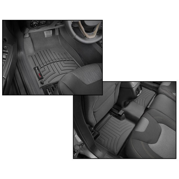 WeatherTech DigitalFit Front & Rear FloorLiner WeatherTech DigitalFit Front & Rear FloorLiner for 15-20 Jeep Cherokee KL