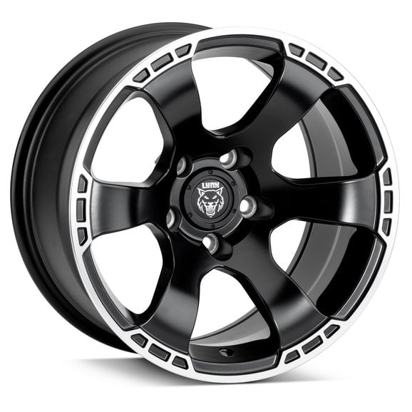 Lynx Peregrine Wheel 17x9 with 4.5in Backspace in Machined Black Lynx  Peregrine Wheel 17x9 with 4.5in Backspace in Machined Black for 07-26 Jeep Wrangler JK, JL & Gladiator JT