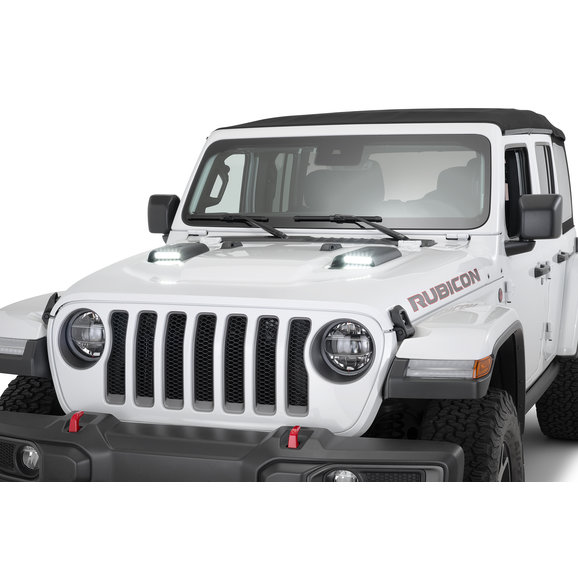 Westin LED Hood Scoops Westin 62-41115 LED Hood Scoops for 18-21 Jeep Wrangler JL & Gladiator JT Rubicon