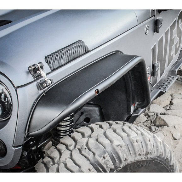 Westin Front Tube Fenders Westin 62-1005 Front Tube Fenders for 07-18 Jeep Wrangler JK
