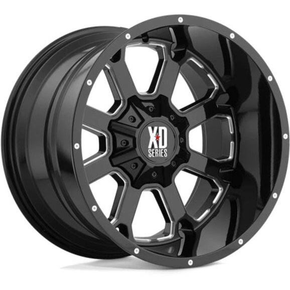KMC Wheels XD825 Buck Wheel in Gloss Black Milled KMC Wheels XD825 Buck Wheel in Gloss Black Milled for 21-26 Ford Bronco