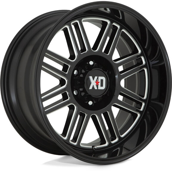 KMC Wheels XD850 Cage Wheel in Gloss Black MIlled KMC Wheels XD850 Cage Wheel in Gloss Black MIlled for 21-26 Ford Bronco