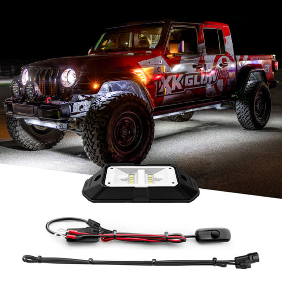 XKGLOW Pure White Rock Light XKGLOW Pure White Rock Light for Jeep & Bronco