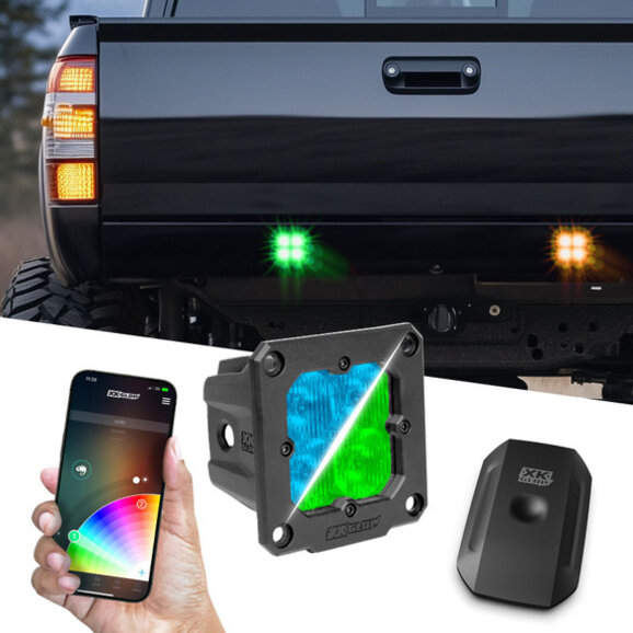 XKGLOW 2pc Flush Mount C3 SAE Cube Light Kit with XKchrome Smartphone App XKGLOW 2pc Flush Mount C3 SAE Cube Light Kit with XKchrome Smartphone App