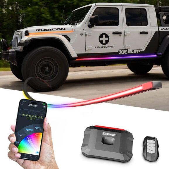 XKGLOW XKmax RGB Addressable Accent Light Strip Kit XKGLOW XKmax RGB Addressable Accent Light Strip Kit for Jeep Vehicles
