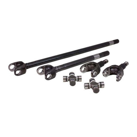 Yukon Gear & Axle Chromoly Front Axle Kit Yukon Gear & Axle YA W24106 Chromoly Front Axle Kit for 72-81 Jeep CJ5 & CJ7 with Dana 30, Both Sides, 27 Spline, 1310 U-Joints
