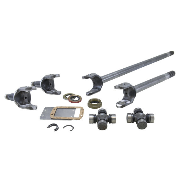 Yukon Gear & Axle Chromoly Front Axle Kit Yukon Gear & Axle YA W24114 Chromoly Front Axle Kit for 82-83 Jeep CJ5 & 82-86 CJ7 with Dana 30, Both Sides, 27 Spline, 1310 U-Joints