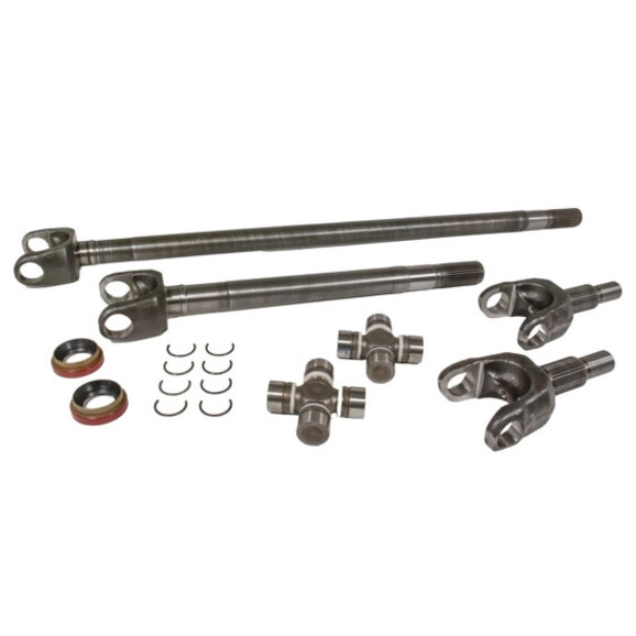 Yukon Gear & Axle Chromoly Front Axle Kit Yukon Gear & Axle YA W24176 Chromoly Front Axle Kit for 07-17 Jeep Wrangler JK with Dana 30, Both Sides, 30 Spline, 733X U-Joints
