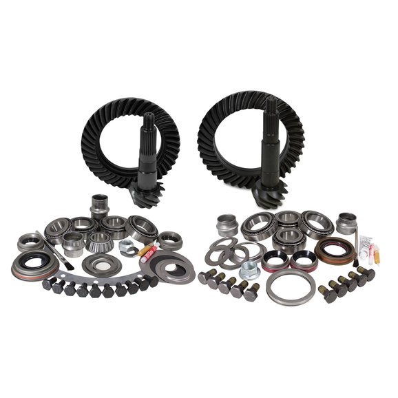 Yukon Gear & Axle Front & Rear Ring and Pinion with Master Install kits Yukon Gear & Axle Front & Rear Ring and Pinion with Master Install kits for Jeep Wrangler TJ with Dana 30 Front / Dana 35 Rear