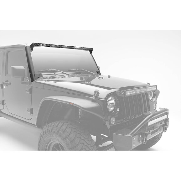 ZROADZ Front Roof LED Kit with 50" LED Straight Single Row Slim Light Bar ZROADZ Z374711-KIT Front Roof LED Kit with 50" LED Straight Single Row Slim Light Bar for 07-18 Jeep Wrangler JK
