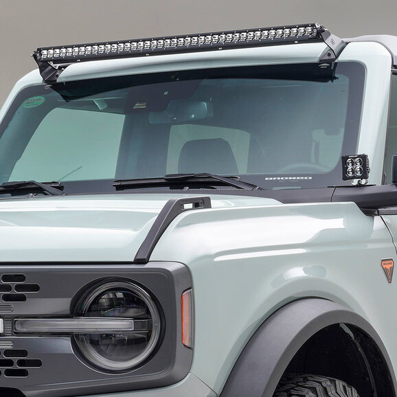 ZROADZ  Front Roof  LED Straight Single Row Light Bar Kit for 21-25 Ford Bronco