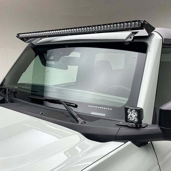 ZROADZ  Front Roof  LED Straight Single Row Light Bar Kit for 21-25 Ford Bronco