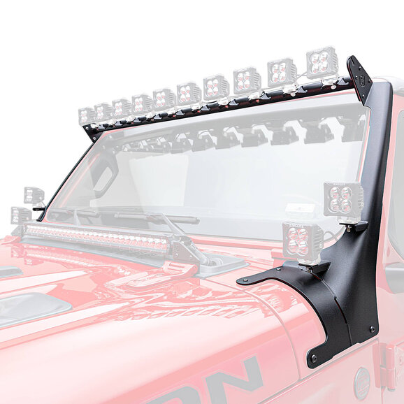 ZROADZ  Multi-LED Roof Cross Bar with A-Pillar Brackets for 18-23 Jeep Wrangler JL & Gladiator JT