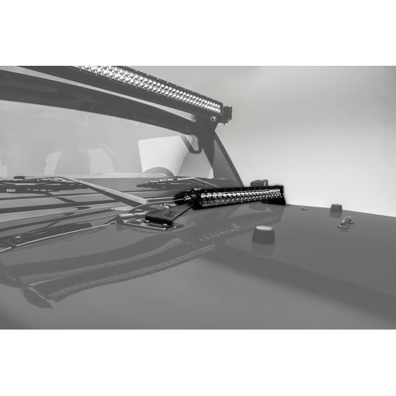 ZROADZ Hood Hinge LED Kit with 20" Light Bar ZROADZ Z344811-KIT Hood Hinge LED Kit with 20" Light Bar for 07-18 Jeep Wrangler JK