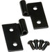 Kentrol  Stainless Steel Lower Door Hinge Brackets for 76-06 Jeep CJ & Wrangler YJ, TJ, Unlimited