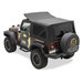 Bestop 7913635 Sailcloth Replace-a-top Soft Top with Tinted Windows in Black Diamond for 07-09 Jeep Wrangler JK 2 Door