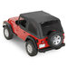 Rampage Products Sailcloth Trail Top Soft Top with Tinted Windows in Black Diamond Rampage Products 109735 Sailcloth Trail Top Soft Top with Tinted Windows in Black Diamond for 97-06 Jeep Wrangler TJ