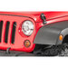 Kentrol Stainless Steel Front Marker Light Covers Kentrol  Stainless Steel Front Marker Light Covers for 07-18 Jeep Wrangler JK