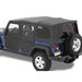 Bestop Supertop NX Soft Top with 2 Piece Soft Doors and Tinted Windows In Black Diamond Bestop  Supertop NX Soft Top with 2 Piece Soft Doors and Tinted Windows In Black Diamond for 07-18 Jeep Wrangler Unlimited JK 4 Door