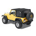Bestop 7984117 Twill Replace-a-top Soft Top with Tinted Windows without Doors in Black for 97-06 Jeep Wrangler TJ