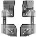 Key Parts Original Replacement Stamped Steel 6pc Floor Section Kit Key Parts  Original Replacement Stamped Steel 6pc Floor Section Kit for 97-06 Jeep Wrangler TJ