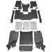 Bedrug Premium Carpeted Floor Covering Kit with Cutouts Bedrug  Premium Carpeted Floor Covering Kit with Cutouts for 87-95 Jeep Wrangler YJ