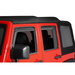 Quadratec  4pc Window Visors for 07-18 Jeep Wrangler JK Unlimited