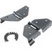 Rampage Products 7603 Windshield Hinges in Black for 76-95 Jeep CJ & Wrangler YJ